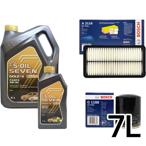 에쓰오일 세븐골드 5W30 + 보쉬필터 그랜드카니발 2.9 디젤