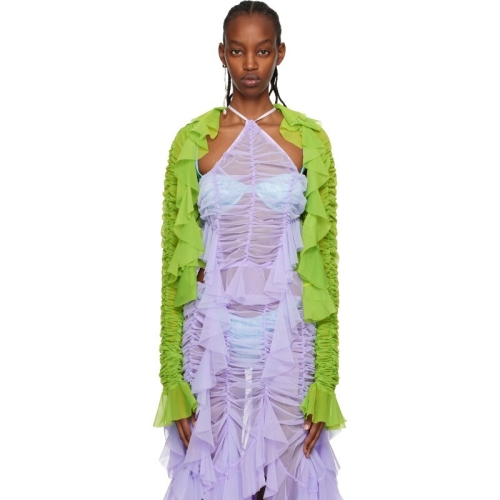 에스터 마나스 그린 메시 가디건 231463F095002