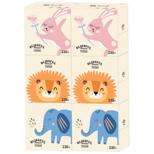 복이많은집 미니 미용티슈 230매 (6입)