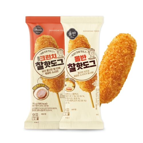 핫도그 20개 세트 찰핫도그 10개+크런치 10개