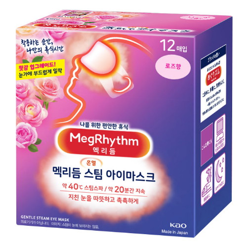 메구리즘 멕리듬 스팀 아이마스크 로즈향 12매입