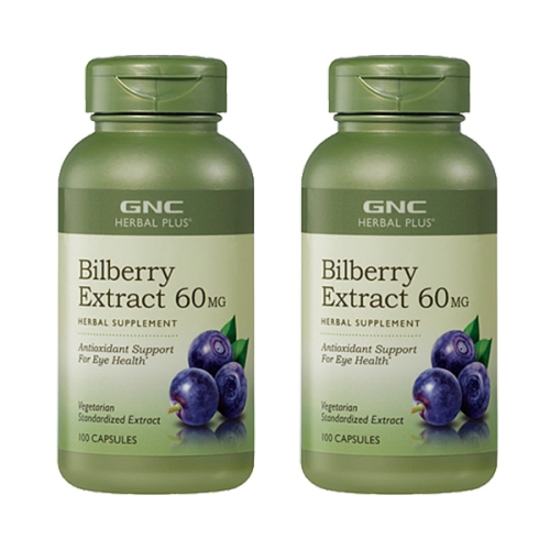 GNC 빌베리 60mg 100캡슐 (2개)