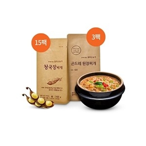 동트는농가 발효절정 청국장찌개 160g x 15개 + 곤드레된장찌개 200g x 3개_이미지