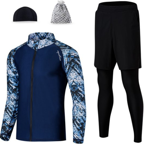 남성 집업 래쉬가드 레깅스반바지 3종 세트 AQAMAO-PL