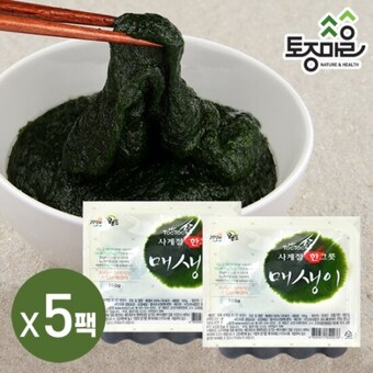 토종마을 국산 톡톡사계절한<b>그릇</b>매생이 x 냉동 _세척매생이_완도매생이_냉동매생이_동결건조매생이 100g
