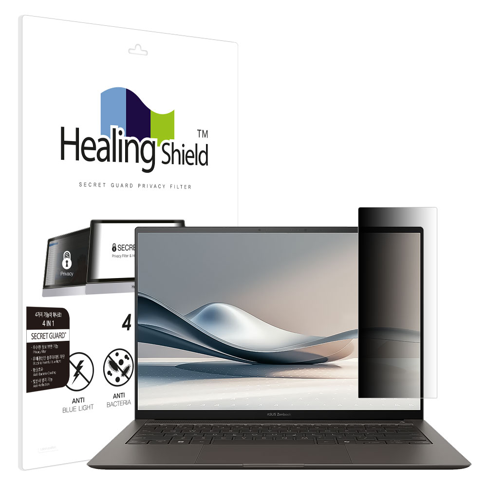 폰트리 힐링쉴드 ASUS 젠북 S 14 UX5406SA SNS 메신저 사이드 프라이버시 보안필름
