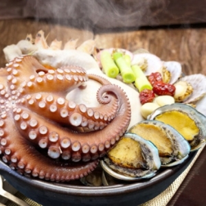 남해바다 3인용 해신탕세트 / 영계 1마리+백상합500g+전복100g+새우5미+문어300g