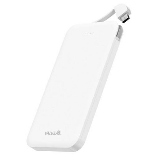 디엠케이코리아 밸류엠 일체형 케이블 보조배터리 VM-PA05CP2 5000mAh (1개)_이미지