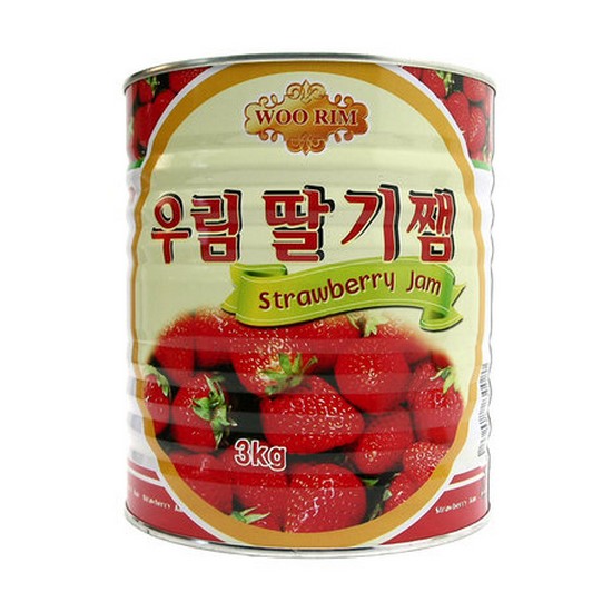식당 업소 식재료 딸기잼 우림 3K X6 식재료 식자재 식당용 업소용 주방 요리 딸기잼