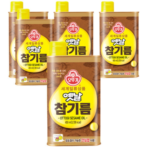 오뚜기 옛날 참기름 450ml (5개)_이미지