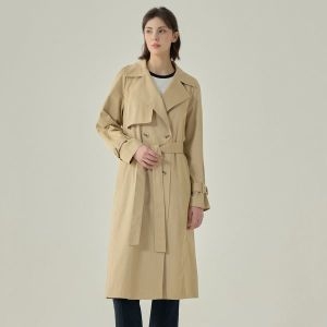 여성 와이드 칼라 더블 트렌치 코트 TP3M0TC01W