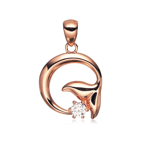 KT알파 쇼핑 온라인 14K 원형 커브 고래꼬리 펜던트 NPP40101 일상이 알파가 되다 KT알파 쇼핑