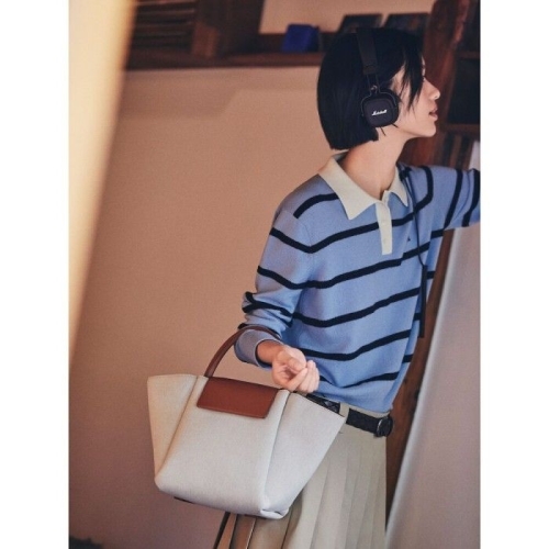 ACC Less Bag_1 미디엄 캔버스 토트백 아이보리 BE58D3M800