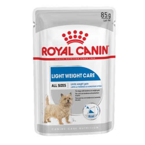 로얄캐닌 독 라이트 웨이트 케어 파우치 85g (1개)