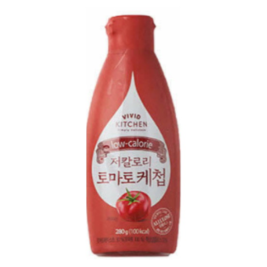 비비드키친 저칼로리 토마토케첩 280g (1개)