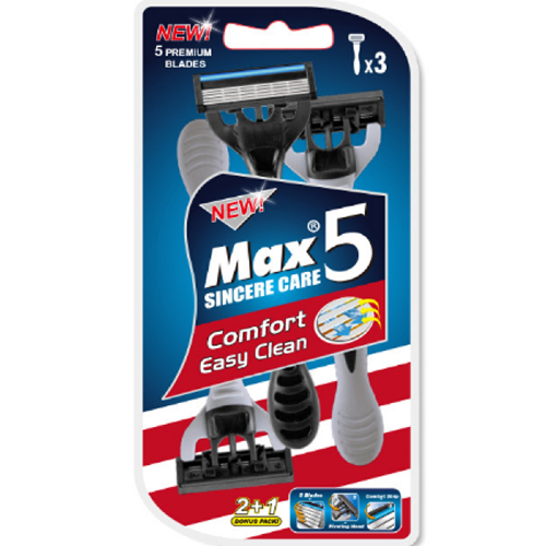 드위트리 NEW MAX 5단 일회용 면도기 (6개)_이미지