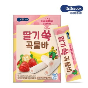 베베쿡 딸기 쏙 곡물바 40g (1개)_이미지