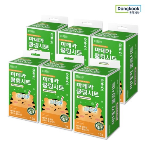 동국제약 마데카 쿨링시트 15매 (6팩(90매))_이미지