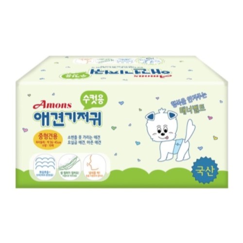 애견산업 아몬스 애견기저귀 수컷용 중형 10매 (3개)