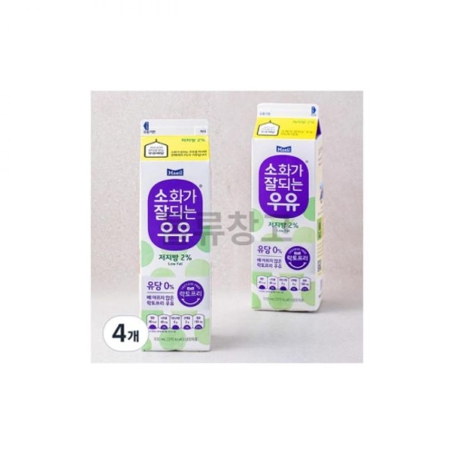 매일유업 소화가 잘되는 우유 저지방 930ml (4개)_이미지