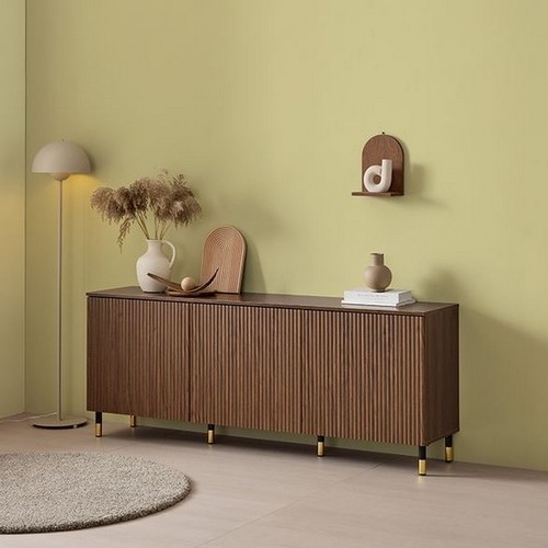 BIF보루네오 갤러리 템바보드 3도어 수납장 1500_이미지