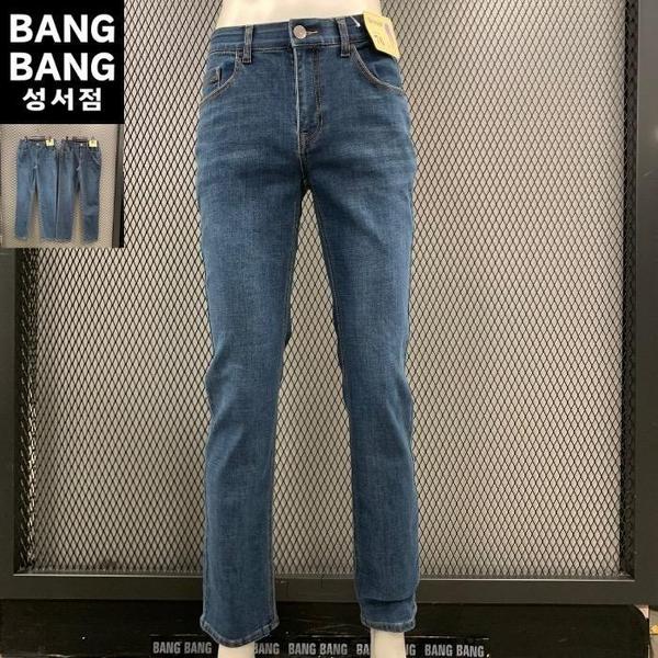 뱅뱅 뱅 HC04 봄남성인밴드 스트레이트핏 스판 청바지 여름초가을 적당한두께부드러운 S45728923_이미지