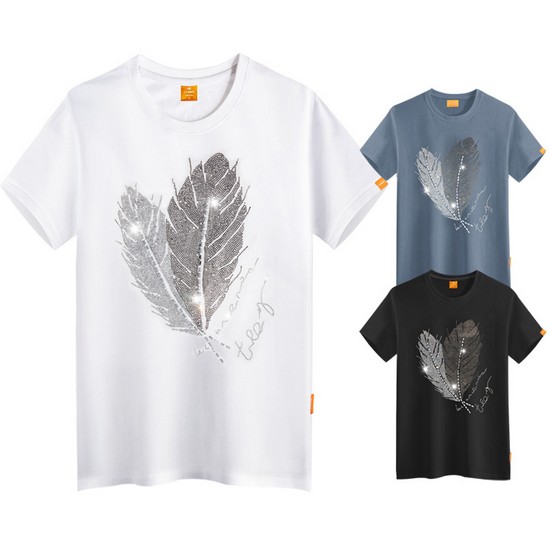 엘라모 큐빅 낙엽 반팔티_이미지