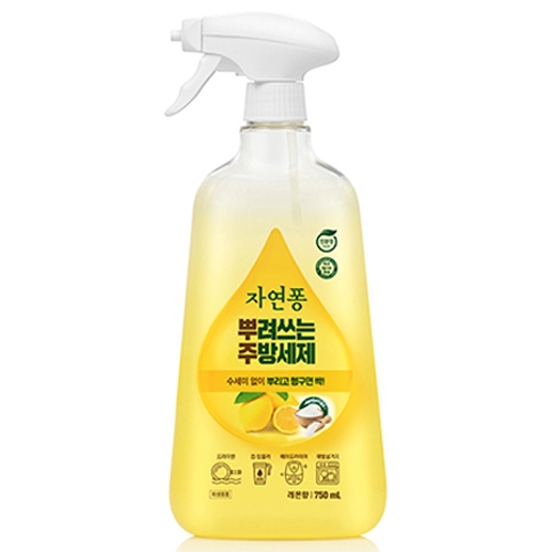 자연퐁 뿌려쓰는 주방세제 레몬향 750ml (1개)_이미지