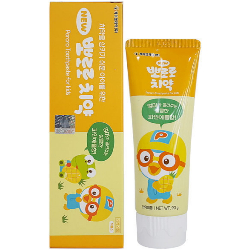 케이엠제약 NEW 뽀로로 치약 파인애플향 90g