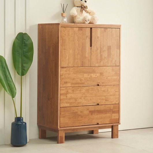 포레2 고무나무 반닫이 서랍장 800