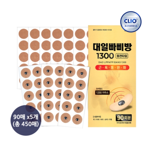 대일화학공업 대일빠삐방 1300 30매+리필 60매 (5팩(450매))_이미지