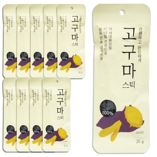 자연다움 간편하고 든든하게 국내산 고구마스틱