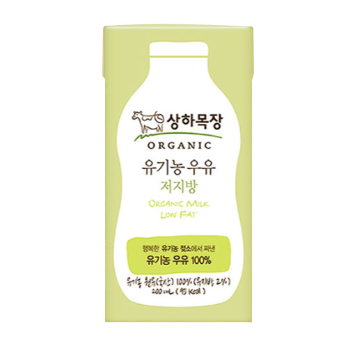 매일유업 상하목장 유기농 저지방 우유 200ml (6개)_이미지