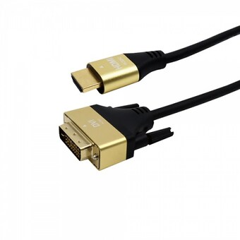 인네트워크 <b>HDMI</b> <b>to</b> <b>DVI</b> 골드 메탈 <b>케이블</b>
