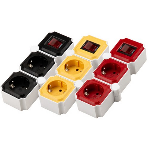 천하지엘씨 파워존 2구 16A 고용량 테트리스 멀티탭 (3m)_이미지