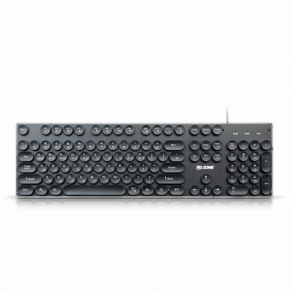 K-650 LED 레인보우 레트로 키보드