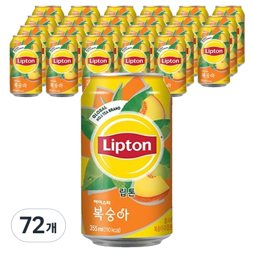 롯데칠성음료 립톤 아이스티 복숭아 355ml (72개)_이미지