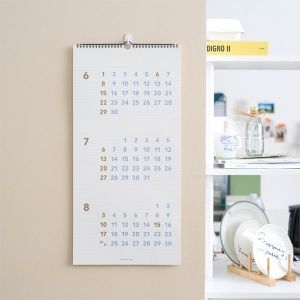 바이풀디자인 2025년 3개월 플랜 월 캘린더 롱_이미지