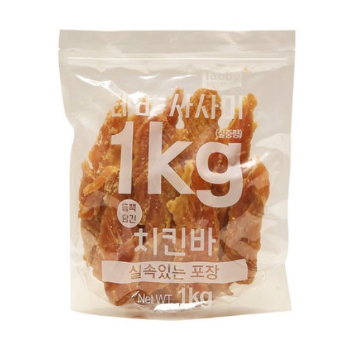 테비토퍼 테비 사사미 치킨바 1kg (1개)_이미지
