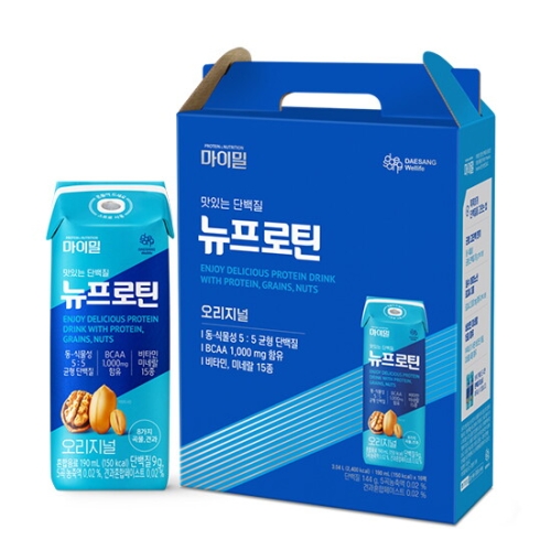 대상웰라이프 마이밀 마시는 뉴프로틴 오리지널 190ml (16개)