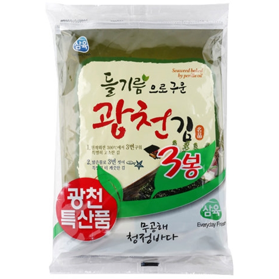 삼육수산 들기름으로 구운 광천 전장김 20g (30개)_이미지