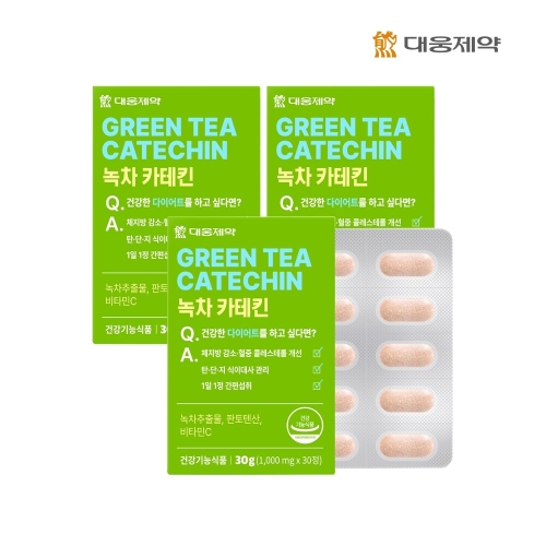 대웅제약 녹차 카테킨 1000mg 30정 (3개)_이미지
