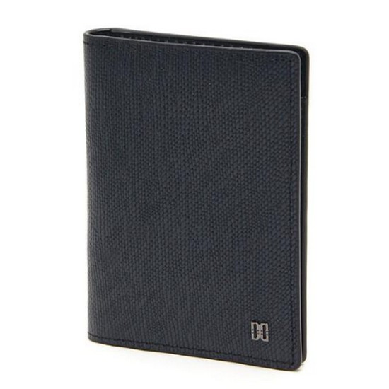 닥스 블랙 가죽 DD로고 클래식 미니 카드지갑 DBHO2F322BK