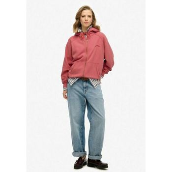 슈퍼드라이 Co Zip-up sweatshirt holly berry red 7518998