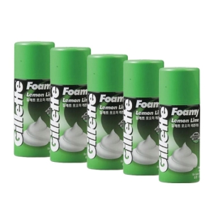 질레트 포오미 레몬라임 쉐이빙 폼 175g (5개)_이미지