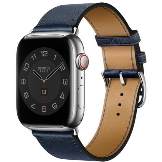 APPLE 워치 에르메스 스위프트 가죽 싱글 투어 (네이비) (38mm/40mm/41mm)_이미지