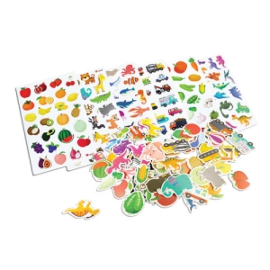 노리터보드 노리터보드 유아 자석 한조각 자석 퍼즐 6종 동물 과일 탈것 바다생물 채소 공룡