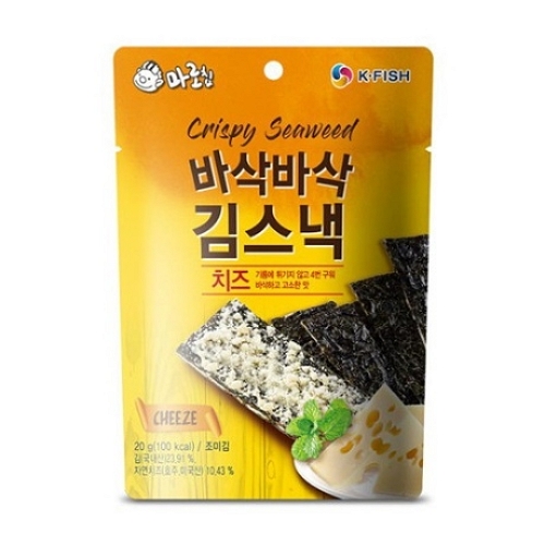 마로칩 김과 김사이에 토핑이 있는 김스낵 치즈 20g (6개)