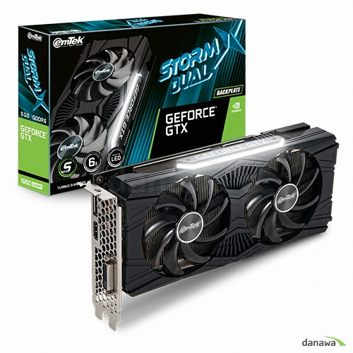 이엠텍 지포스 GTX 1660 SUPER STORM X Dual D6 6GB