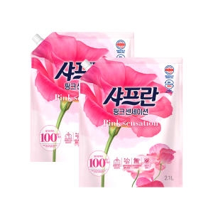 LG생활건강 샤프란 핑크 센세이션 리필 2.1L (2개)